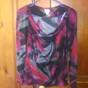 Worthington Cowl Neck Blouse sz. S